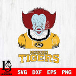 Missouri Tigers Pennywise Horror Sport 5 Svg Eps Dxf Png File, Digital Download