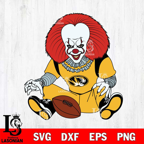 Missouri Tigers Pennywise Horror Sport 6 Svg Eps Dxf Png File, Digital Download