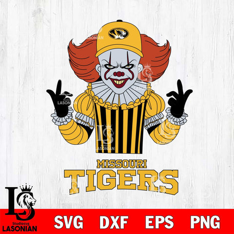 Missouri Tigers Pennywise Horror Sport 8 Svg Eps Dxf Png File, Digital Download