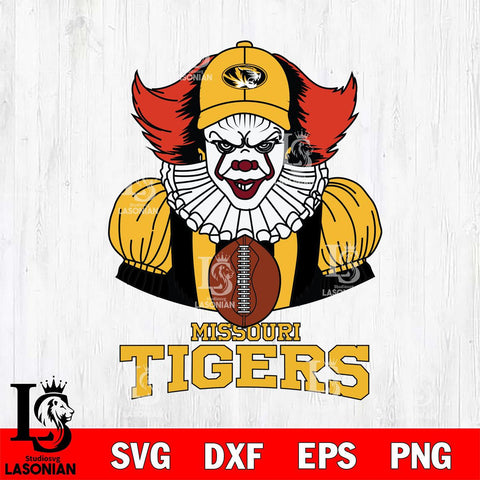 Missouri Tigers Pennywise Horror Sport 9 Svg Eps Dxf Png File, Digital Download