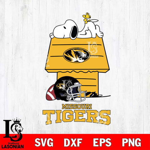Missouri Tigers Snoopy Chill Football SVG DXF EPS PNG FILE,Snoopy File Cut, NCAA Digital Download,Instant Download,Christmas Silhouette