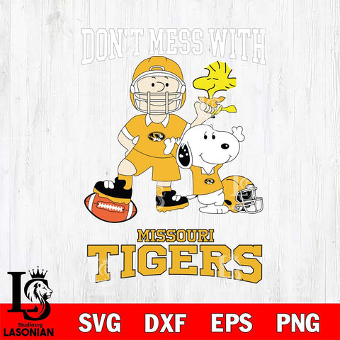 Missouri Tigers Snoopy Dont mess with SVG DXF EPS PNG FILE,Snoopy File Cut, NCAA Digital Download,Instant Download,Christmas Silhouette