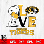 Missouri Tigers Snoopy Sport 10 Svg Eps Dxf Png File, Digital Download