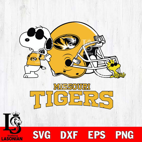 Missouri Tigers Snoopy Sport 2 Svg Eps Dxf Png File, Digital Download