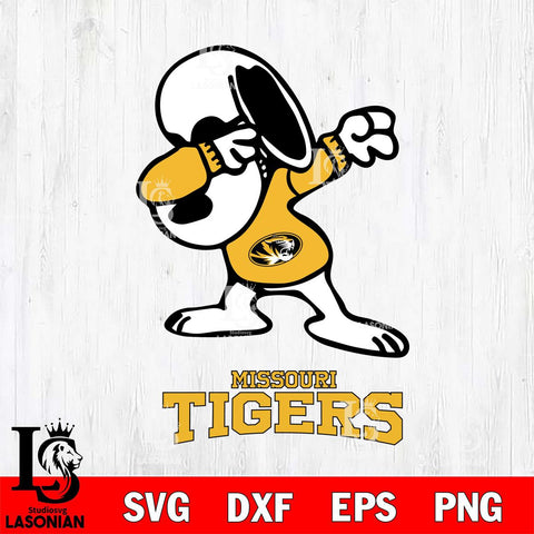 Missouri Tigers Snoopy Sport 3 Svg Eps Dxf Png File, Digital Download