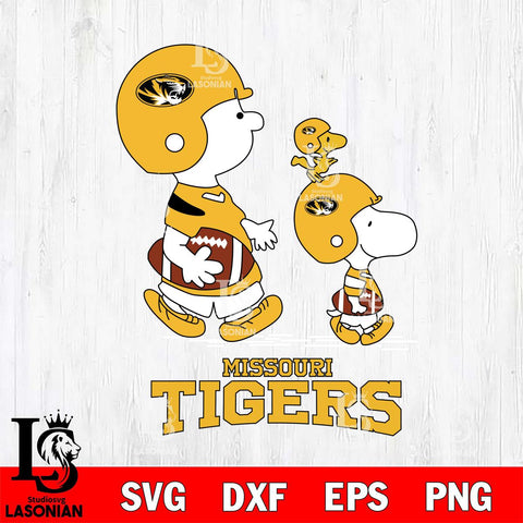Missouri Tigers Snoopy Sport Svg Eps Dxf Png File, Digital Download