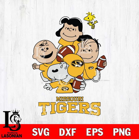 Missouri Tigers Snoopy Sport 4 Svg Eps Dxf Png File, Digital Download