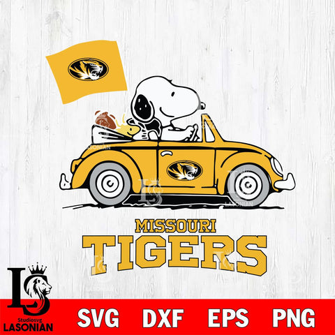 Missouri Tigers Snoopy Sport 5 Svg Eps Dxf Png File, Digital Download