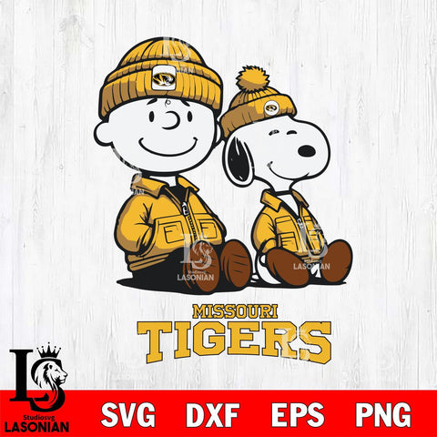 Missouri Tigers Snoopy Sport 6 Svg Eps Dxf Png File, Digital Download