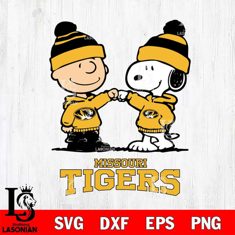 Missouri Tigers Snoopy Sport 9 Svg Eps Dxf Png File, Digital Download