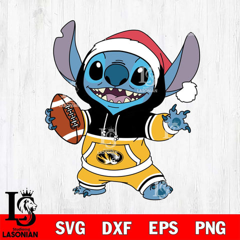 Missouri Tigers Stitch Football Christmas File Cut, NCAA SVG DXF EPS PNG FILE, Digital Download , Criucut , Silhouette