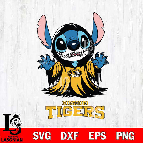 Missouri Tigers Stitch Ghost Svg Eps Dxf Png File, NCAA svg, Digital Download, Instant Download
