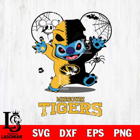 Missouri Tigers Stitch Horror Halloween 2 Svg Eps Dxf Png File, Digital Download, Instant Download
