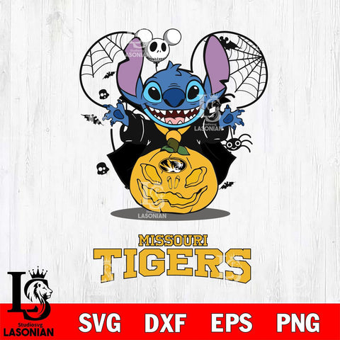 Missouri Tigers Stitch Horror Halloween Svg Eps Dxf Png File, Digital Download, Instant Download
