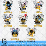 Missouri Tigers Stitch Horror Halloween Bundle NCAA Svg Eps Dxf Png File, Digital Download, Instant Download