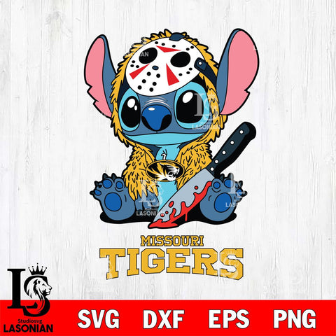 Missouri Tigers Stitch Jason Voorhees Svg Eps Dxf Png File, NCAA svg, Digital Download, Instant Download