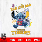Missouri Tigers Stitch Love Rad Like Dad SVG DXF EPS PNG FILE, NCAA File Cut,Digital Download,Instant Download