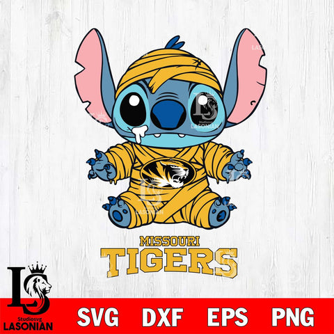 Missouri Tigers Stitch Mummy Svg Eps Dxf Png File, NCAA svg, Digital Download, Instant Download