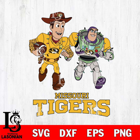 Missouri Tigers Woody & Buzz Lightyear Football Cricut,Christmas SVG DXF EPS PNG FILE, NCAA Digital Download,Instant Download, Silhouette