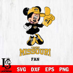 Missouri Tigers #1 Fan Minnie Mouse Svg Eps Dxf Png File, Digital Download, Instant Download