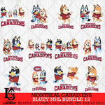 Montreal Canadiens Bluey Dace Mode NHL Bundle 12 SVG Eps Dxf Png File, Digital Download, Instant Download