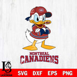Montreal Canadiens Donald Duck NHL Hockey SVG DXF EPS PNG FILE,NHL File Cut,Disney Digital Download,Instant Download, Silhouette