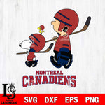 Montreal Canadiens Peanuts Hockey Svg Eps Dxf Png File, Digital Download , Instant Download, Svg Files