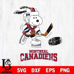 Montreal Canadiens Snoopy Hockey Svg Eps Dxf Png File, Digital Download , Instant Download, Svg Files