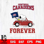 Montreal Canadiens Snoopy and Charlie Brown Car Svg Eps Dxf Png File, Digital Download , Instant Download, Svg Files