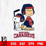 Montreal Canadiens Snoopy and Charlie Brown Hockey Svg Eps Dxf Png File, Digital Download , Instant Download, Svg Files