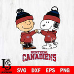 Montreal Canadiens Snoopy and Charlie Brown Hockey Sport Svg Eps Dxf Png File, Digital Download , Instant Download, Svg Files