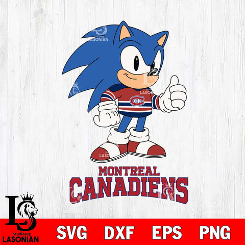 Montreal Canadiens Sonic like NHL Hockey SVG DXF EPS PNG FILE,NHL File Cut,Disney Digital Download,Instant Download, Silhouette