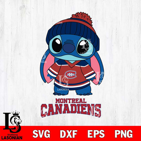 Montreal Canadiens Stitch NHL Hockey SVG DXF EPS PNG FILE,NHL File Cut,Disney Digital Download,Instant Download, Silhouette