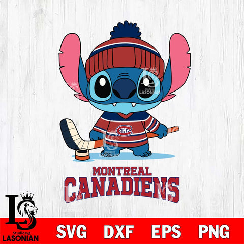Montreal Canadiens Stitch Sport NHL Hockey SVG DXF EPS PNG FILE,NHL File Cut,Disney Digital Download,Instant Download, Silhouette