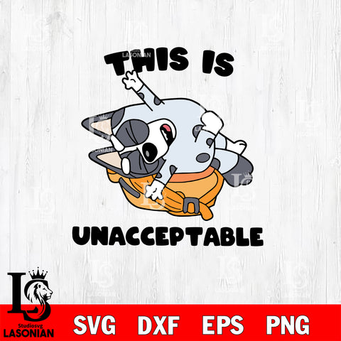Muffin This is Unacceptable Svg Eps Dxf Png File, Digital Download, Instant Download