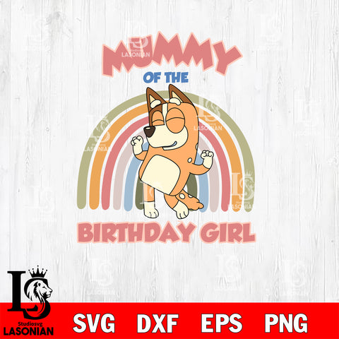 Mummy of the birthday girl Svg Eps Dxf Png File, Digital Download, Instant Download