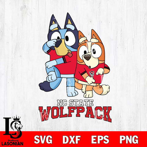 NC State Wolfpack Bluey Chilli Dance Mode Svg Eps Dxf Png File, Digital Download, Instant Download