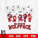 NC State Wolfpack Bluey Halloween Spooky Svg Eps Dxf Png File, Digital Download, Instant Download