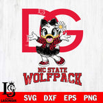 NC State Wolfpack Dolce And Gabbana Daisy Duck Disney Svg Eps Dxf Png File, Digital Download, Instant Download