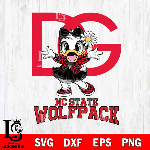 NC State Wolfpack Dolce And Gabbana Daisy Duck Disney Svg Eps Dxf Png File, Digital Download, Instant Download