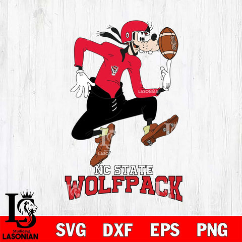 NC State Wolfpack Goofy Circus Football SVG DXF EPS PNG FILE,NCAA svg ,Football Digital Download,Instant Download, Silhouette
