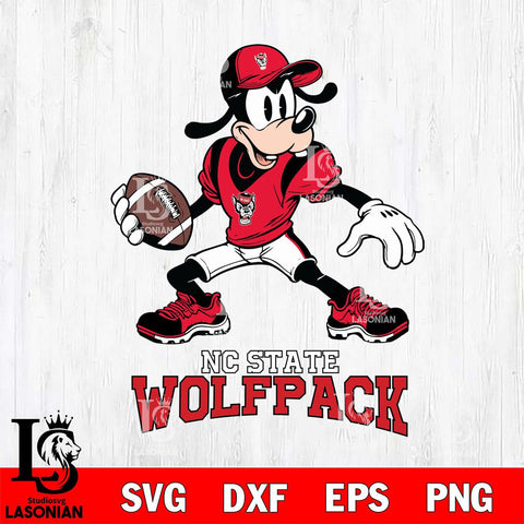NC State Wolfpack Goofy Disney, Svg Eps Dxf Png File, Digital Download