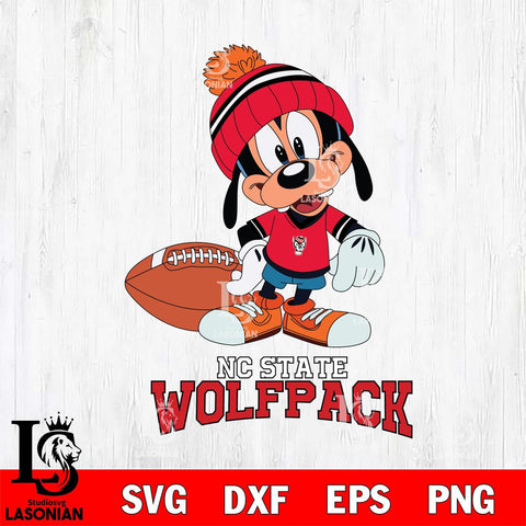 NC State Wolfpack Goofy Football SVG DXF EPS PNG FILE,NCAA svg ,Football Digital Download,Instant Download, Silhouette