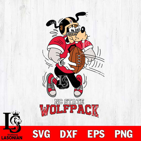 NC State Wolfpack Goofy Sport Football SVG DXF EPS PNG FILE,NCAA svg ,Football Digital Download,Instant Download, Silhouette