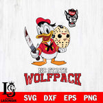 NC State Wolfpack Jason Voorhees 12 Svg Eps Dxf Png File, Digital Download