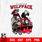 NC State Wolfpack Jason Voorhees Horror 10 Svg Eps Dxf Png File, NCAA svg, Digital Download, Instant Download