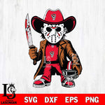 NC State Wolfpack Jason Voorhees Horror Svg Eps Dxf Png File, NCAA svg, Digital Download, Instant Download