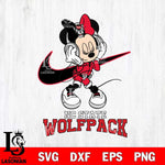NC State Wolfpack Minnie Mouse Dancing NIKE, Svg Eps Dxf Png File, Digital Download
