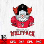 NC State Wolfpack Pennywise Horror Sport 7 Svg Eps Dxf Png File, Digital Download