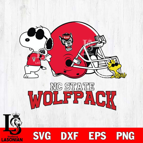 NC State Wolfpack Snoopy Sport 2 Svg Eps Dxf Png File, Digital Download